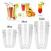 YDxl Juicer Cup Mug Transparent Making Drink Lightweight Compatible with Blender Juicer Cup Mug for Kitchen for Nutri Blender 600W White 32oz*