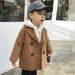 Aayomet Coats For Boys Hooded Down Coats Winter Warm Jacket Solid Puffer Coat Khaki 3-4 Years