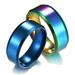 Naierhg 1 Pc Ring Unisex Stainless Steel Mirror Lightweight Finger Ring for Wedding