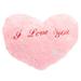 Hemoton Pillow Heart Shaped Throw Plush Led Pillows Cushion Dark Stuffed The Sofa Light Fluffy Luminous Twinkle Glow Decor Up