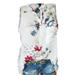 wendunide tank top for women Women Casual Floral Print Blouse Loose Sleeveless Button Vest Tank Shirt Tops Womens Tanks White S