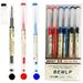 Gel Ink Pen Extra fine point pens Ballpoint pen Liquid Ink Rollerball Pens 0.35mm Premium Quick Drying Pen For japanese Office School Stationery Supply 12 Packs (4 pc Black 4 pc Blue 4 pc Red)