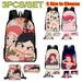 The Little Mermaid Kids School Bag Cute Art Painted Animation Print Ariel Shoulder School Book Bag with Pencil Case 3PCS for Aged 7 to 15 Years for School Sports and Travel