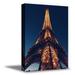 Awkward Styles Paris Printed Canvas Art Eiffel Tower Canvas Decor Paris Night View Eiffel Tower Framed Canvas Paris City View Printed Artwork Housewarming Decor Gifts Ideas Ready to Hang Pictures