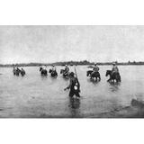 Philippine American War. /Ncolonel J. Franklin Bell And Officers Of The Fourth Cavalry Crossing The Pampanga River Near Tarlac Philippines