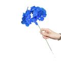 5 Pcs Hydrangea Artificial Flowers with Removable Stems Full Silk Hydrangea Heads for Home Decor Fake Faux Hydrangea Flowers for Wedding Centerpieces Party DIY Project (Blue)