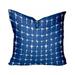 HomeRoots 410163 16 x 4 x 16 in. Blue & White Zippered Gingham Throw Indoor & Outdoor Pillow