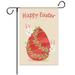 Happy Easter Garden Flag 12x18 Double Sided Vertical Easter Flag Burlap Easter Yard Flag Funny Bunny Gnomes Easter Garden Flags with Easter Egg Easter Decorations for the Home Outdoor Outside