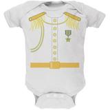 Halloween Prince Charming Costume White Soft Baby One Piece - 0-3 months