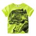 ZIZOCWA 4T Short Sleeve Shirts Boys Toddler Boy Toddler Kids Baby Boys Girls Dinosaur Short Sleeve Crewneck T Shirts Tops Tee Clothes for Children Gre Green110