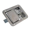 Stainless Steel Paddle Lock Latch with Keys Trailer RV Flush Mount Paddle Handle