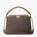 Michael Kors Bags | 73. Michael Kors Karlie Medium Logo Satchel | Color: Brown/Gold | Size: 10.75w X 8.5”H X 4.5”D