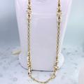 Kate Spade Jewelry | Kate Spade New York Chunky Gold Rolo Link & Enamel Statement Necklace | Color: Gold/White | Size: Os