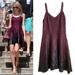 Free People Dresses | Bnwot Free People Foiled Ombr Fit And Flare Taylor Swift Lace Dress | Color: Black/Purple | Size: L