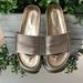 American Eagle Outfitters Shoes | American Eagle Rose Gold Cork Slides Sandals | Color: Gold/Pink | Size: 5