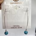 Giani Bernini Jewelry | Giani Bernini Light Blue Crystal Cluster Threader Earrings In Sterling Silver Fi | Color: Silver | Size: Approx. Drop: 2"