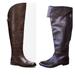 Coach Shoes | Coach Cheyenne Soft Dark Brown Leather Over The Knee Fold Down Boots - 9 | Color: Brown | Size: 9