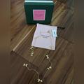 Kate Spade Jewelry | Kate Spade Skinny Mini Bow Scatter Necklace + Dust Bag New In Box | Color: Gold | Size: Chain Length: 32"