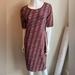 Lularoe Dresses | *Nwt* Lularoe Julia Swirl Print Dress | Color: Pink/Red | Size: L