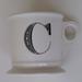 Anthropologie Dining | Anthropologie Off-White Monogram Mug With Letter "C" In Black | Color: Black/White | Size: Os