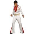 Rubie's 56238L Elvis Presley Deluxe Grand Heritage Costume Celebrity, White, Large