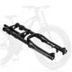 deeyeo 20 Inch Fat Bicycle Fork 4.0 Inch Air Suspension E-Bike Fork 110 mm Hub Suspension Adjustable Double Shoulder 1-1/8 Inch Disc Brake QR 135 mm XC/AM/DH-Black 20 Inch