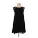 Dainty Hooligan Casual Dress - A-Line: Black Solid Dresses - Women's Size Small