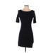 Banana Republic Casual Dress - Bodycon: Black Print Dresses - Women's Size 00 Petite