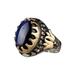 yuehao accessories rings large saphire ring round blue gemstone ring vintage ring diamond ring gift ring peacock shape peacock ring diamond ring big diamond ring e