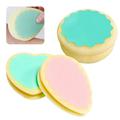 Mightlink 3Pcs Heart Round Drop Shape Painless Hair Removal Depilation Sponge Pad Remover