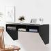 Hokku Designs Callini Floating Desk Wood in White | 20.5 H x 42.5 W x 21 D in | Wayfair ABEE24621B394881B21A9B6D36A3B94A