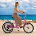 Docred Adult Folding Tricycles Folding Bikes 7 Speed 24Inch 3 Wheel Adult Trikes Cruiser Bike with Large Basket Foldable Tricycle for Adults Women Men Seniors