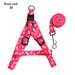 1PC Pet Supply Adjustable Walking Training Toys Leash Chain Flexible Dog Harness Pet Collars Dog Leash Lead Traction Rope ROSE RED M