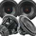 2x Gravity 12 Inch 6000 Watt Car Audio Compation Subwoofer 4 Ohm DVC Power Bundle