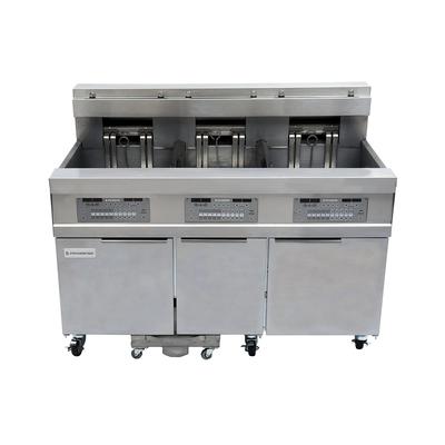 Frymaster 31814EF 240/3 Commercial Electric Fryer - (3) 60 lb Vats, Floor Model, 240v/3ph, Stainless Steel
