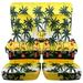 T476-Designcovers Fits 1997-2002 Jeep Wrangler TJ SE/Sport/Sahara Camo 2door Cotton Seat Covers:Yellow Hawaiian w Flowers - Full Set