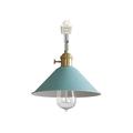 FSLiving H-Type Track Pendant Light Adjustable Angle E26 Base Nordic Style Blue Macaron Track Lighting Fixture for Kitchen Island Sloped Ceiling Vaulted Ceiling Bulb&Track Not Included - 1 Light