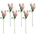 Set of 6 Pink Lily Artificial Floral Stems 38