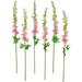 Set of 6 Pink Delphinium Artificial Floral Stems 40