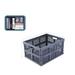 Plastic Collapsible Storage Crates Folding Crates Storage Black