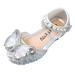 adviicd Toddler Girls Shoes Girls White Sandals Children Shoes Student Shoes Single Shoes Children Performance Princess Doudou Small Leather Shoes Girls Tennis Shoes Silver 2.5