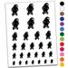 Curious Crow Raven Tilting Head Water Resistant Temporary Tattoo Set Fake Body Art Collection - White