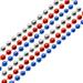 JeashCHAT 4th of July Bead Chain Decor Red Silver and Blue Bead Chain Hanging Ornaments for Home Room Independence Day Party Accessories Clearance