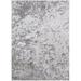 HomeRoots 511536 10 x 13 ft. Silver Gray & White Abstract Stain Resistant Rectangle Area Rug