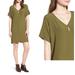 Madewell Dresses | Clearance Madewell Novel Shift Dress Xxs Olive Green Boxy Tunic | Color: Green | Size: Xxs