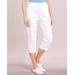 Blair Women's DenimEase™ Classic Pull-On Capris - White - 18 - Misses