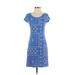Old Navy Casual Dress: Blue Batik Dresses - Women's Size X-Small
