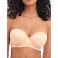 Freya Womens Deco Strapless Moulded Bra - Beige Polyamide - Size 36GG