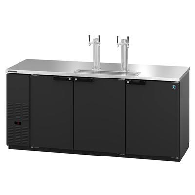 Hoshizaki DD80 80" Kegerator Commercial Beer Dispenser w/ 4 Keg Capacity - 4 Columns, Black, 115v