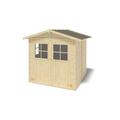 Abri de jardin en bois 4,18 m2 - 2,07x1,96 m - Couleur: naturel - Naturel